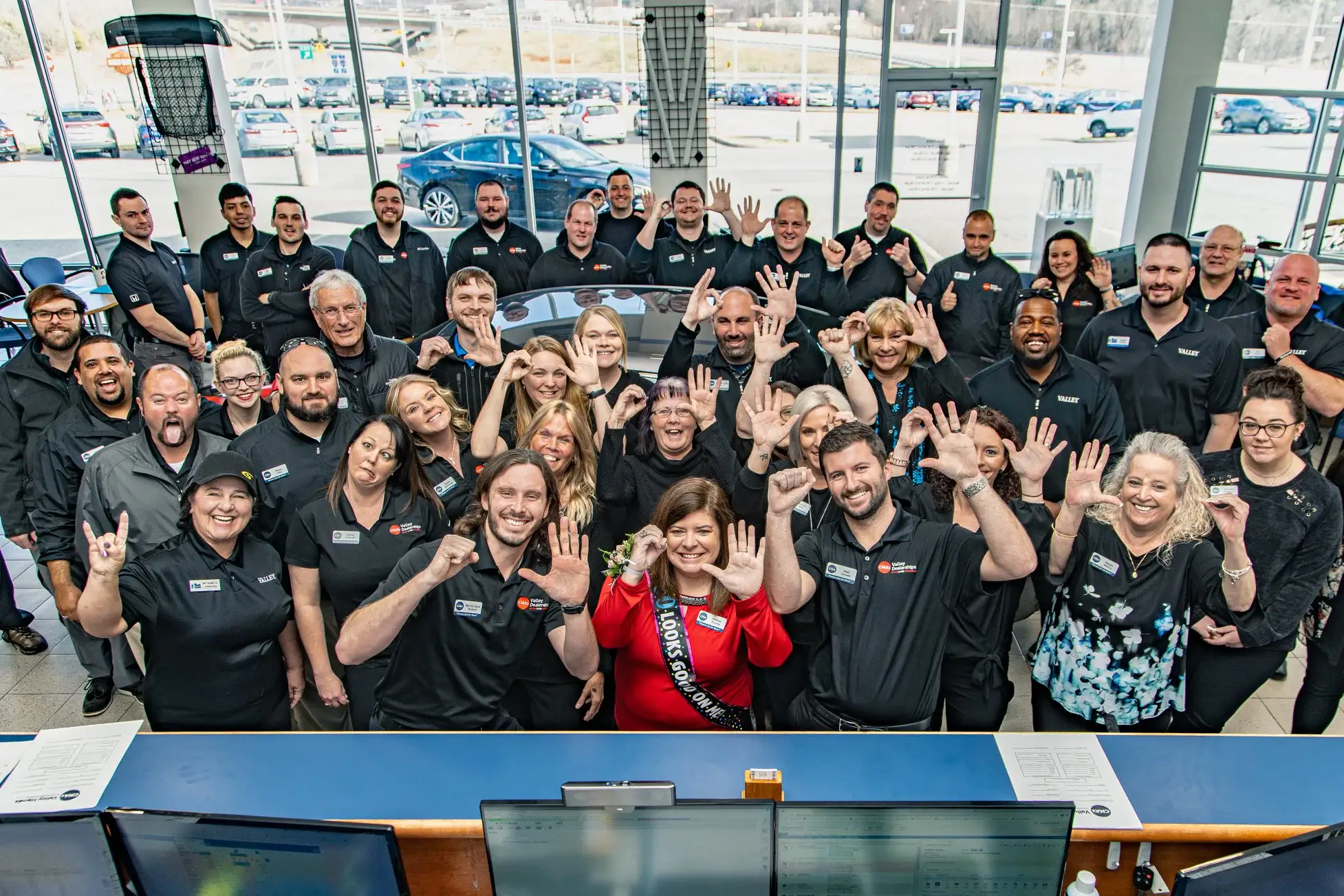 CMA team members at a dealership